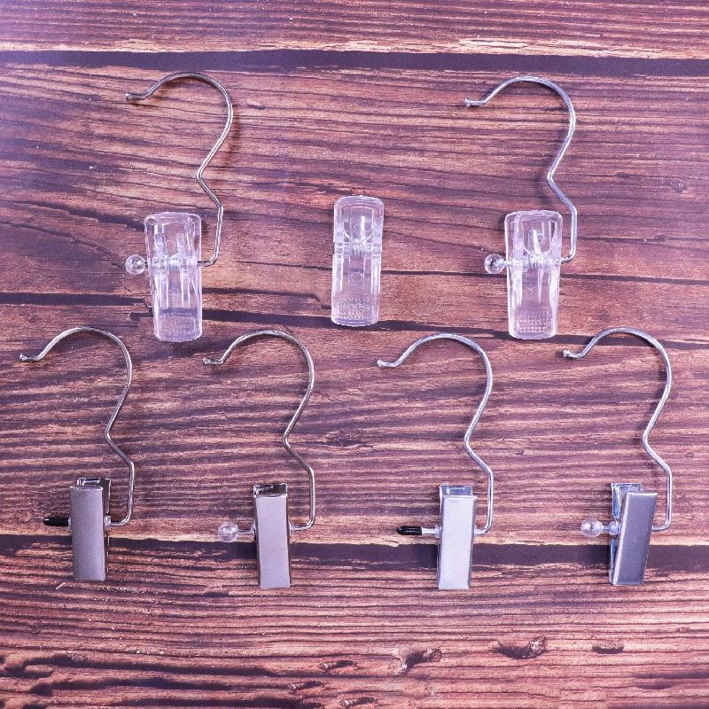 Small metal hook with clips hanger for hat sock tie hanger hooks