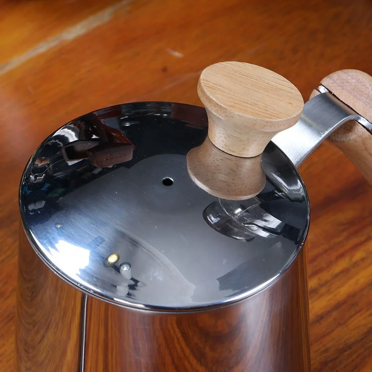 550ml  Pour Over Gooseneck Pot Stainless Steel Drip Espresso And Tea Maker Water Brewing Thermometer Coffee Kettle