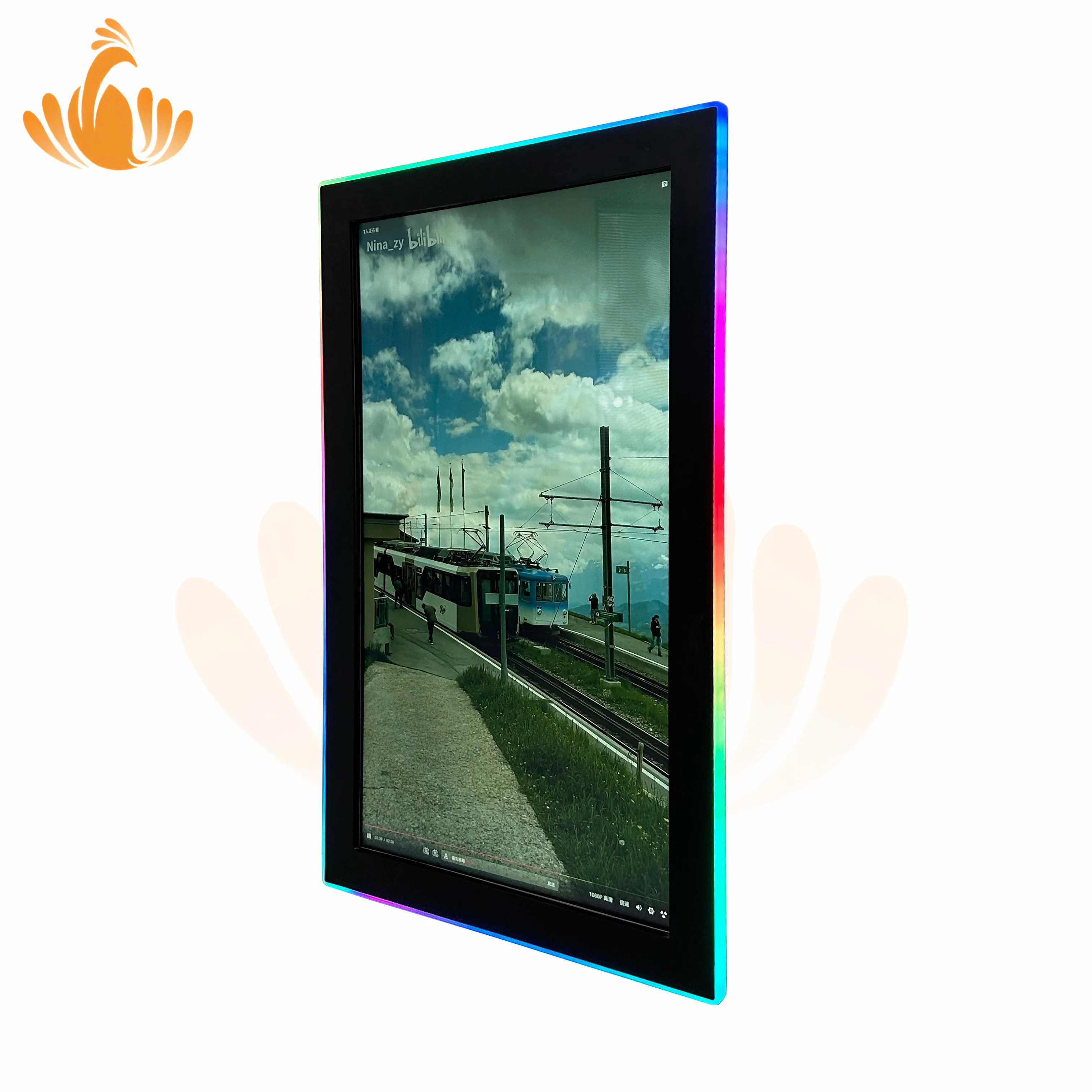 43 inch vertical infrared LED acrylic bezel industrial touch screen monitor