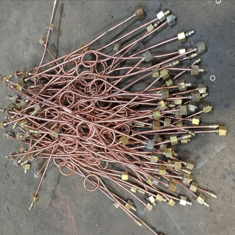 Copper High Pressure Pigtails For Manifold Medical Flexible Connection Pipes