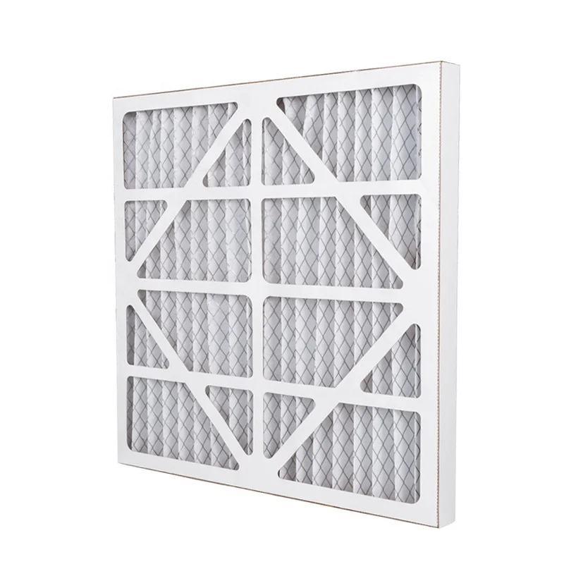 OEM Customized Merv Filter Panel Folded Panel Pleat Air Filter For HVAC System