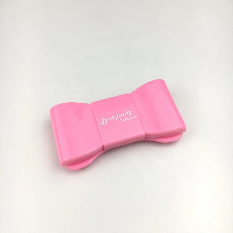 Cheap price Bowknot Shape Ribbon Style Label Black Contact Lens Case  A-601