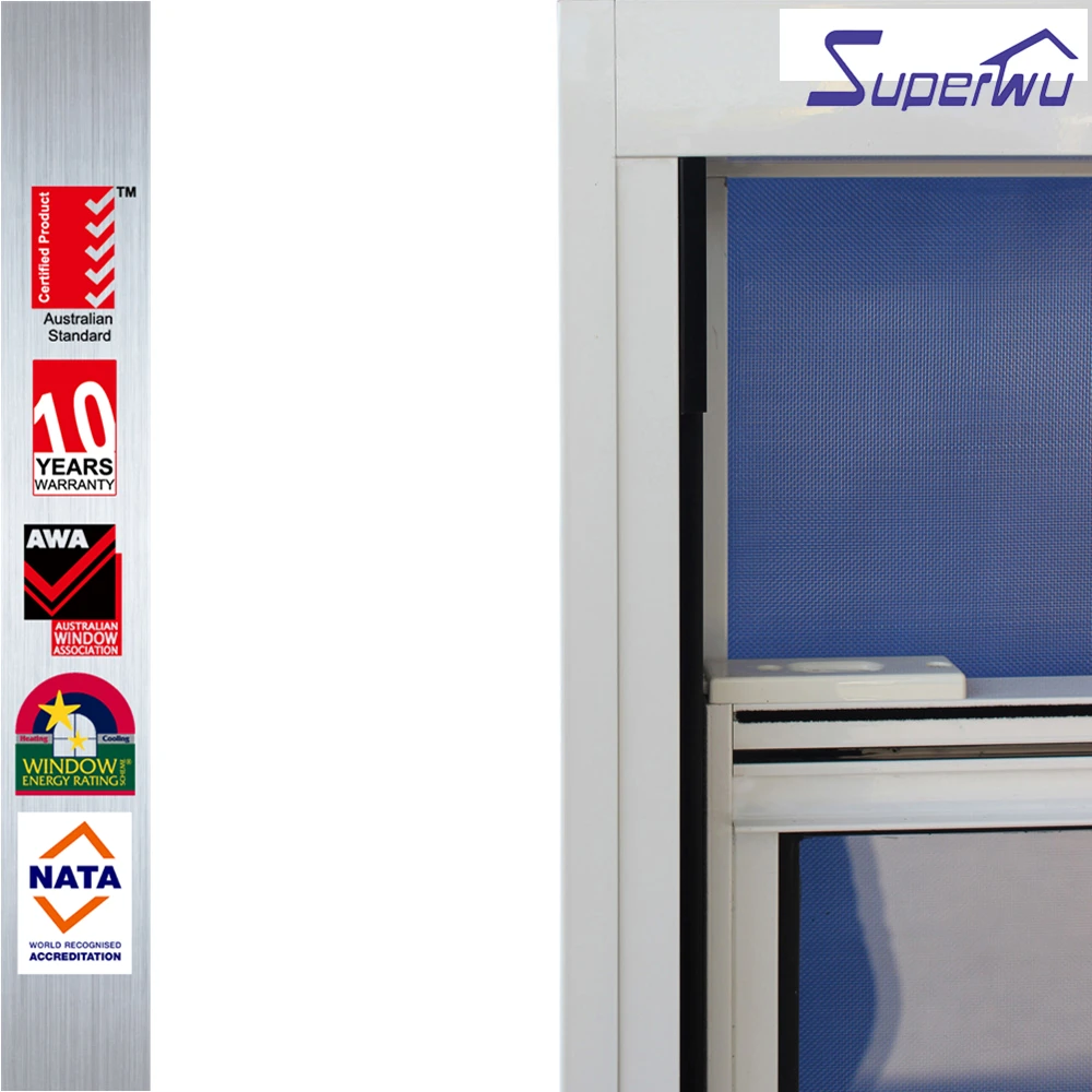 Modern Design USA Standard FL CODE laminated glass hurricane proof impact glass window Single Hung window for house