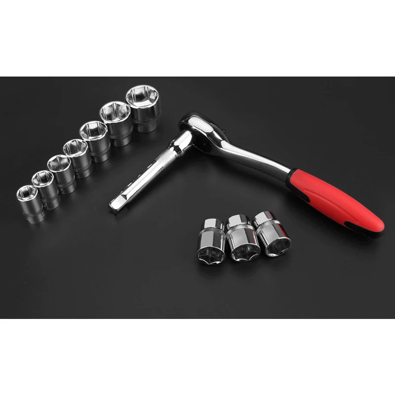 Hot Selling Drive Impact Socket Most Complete Set Ever Metric Standard Deep Extension Bars 12Pc Wrench Sockets Kit