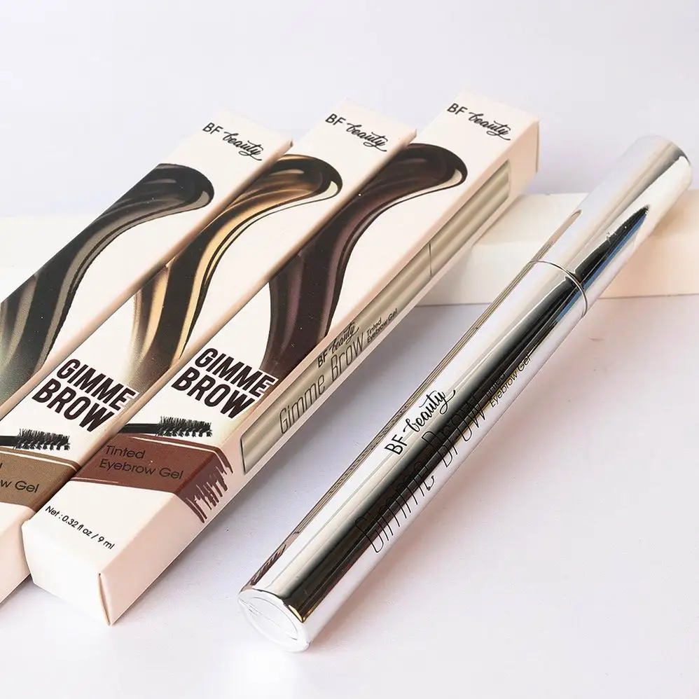 Private Label Pink Eyebrow Soap 2 In 1 Brow Powder Wax Styling Gel Strong Hold Lamination Colored Tinted Brow Gel