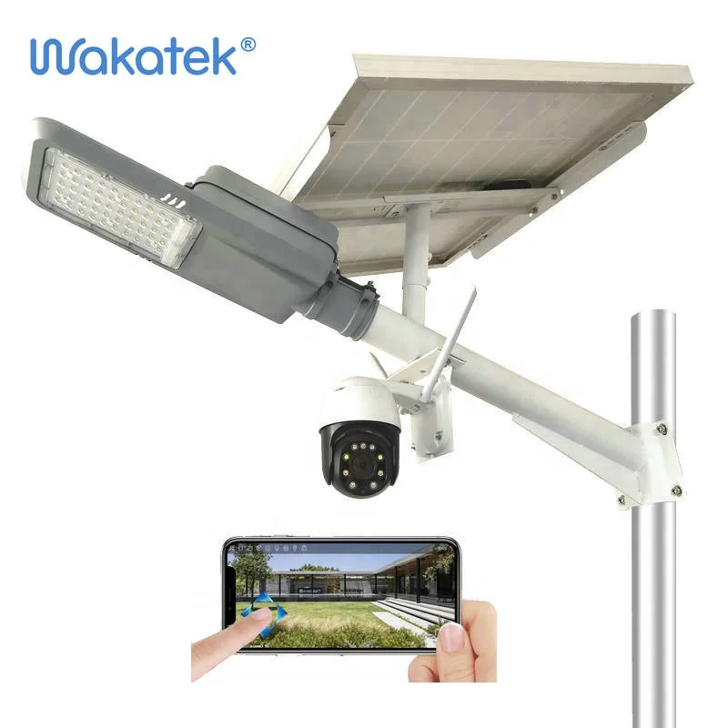  Мониторная камера WAKATEK водонепроницаемая лампа на солнечной батарее с камерой видеонаблюдения уличные фонари