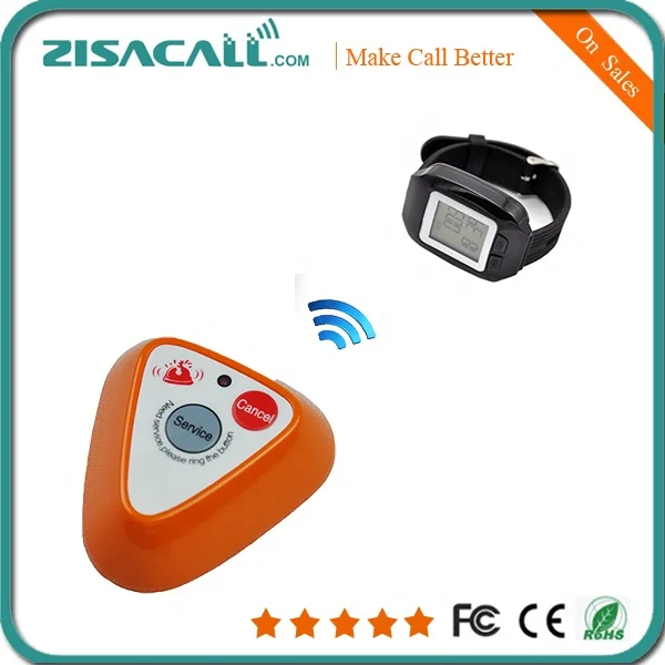 Wireless restaurant ordering call button system  table service call bell button