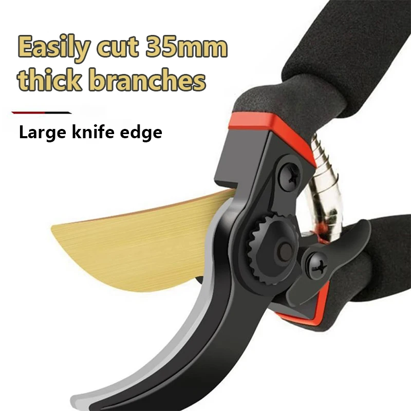 multi function professional curved blade garden scissors with logo for pruning flowers