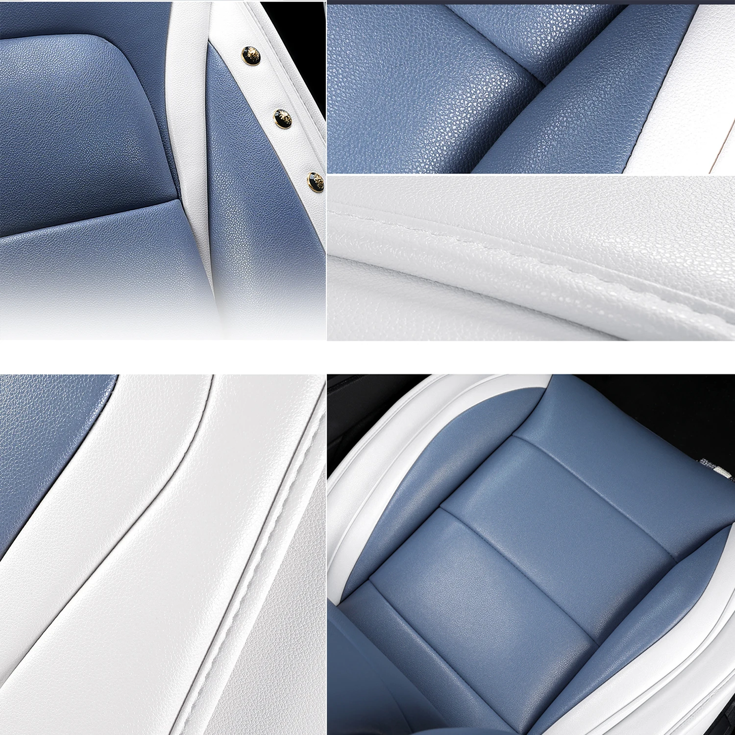 Sports Style  PU Leather Car Seat Covers Full Set Protector for Acura RDX 2008-2022