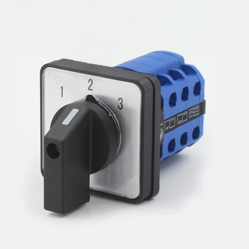 LW26-20 water pump motor manual active/standby power 1-2-3 rotary switch 20A 3 position 3 pole changeover switch