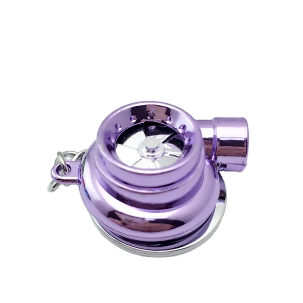 Yohi Car Wheel Turbo Keychain Key Ring Metal 360 Degree Brake Discs Tire Wheel F1 Racing Auto Car Turbo Keychain