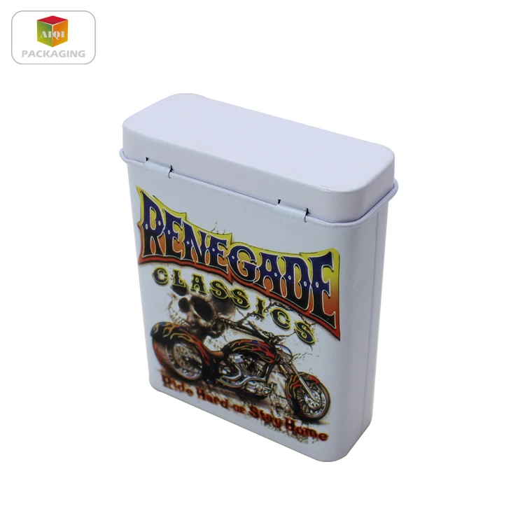 Hot sale tin cigarette box food grade Cigar tin case metal tobacco box