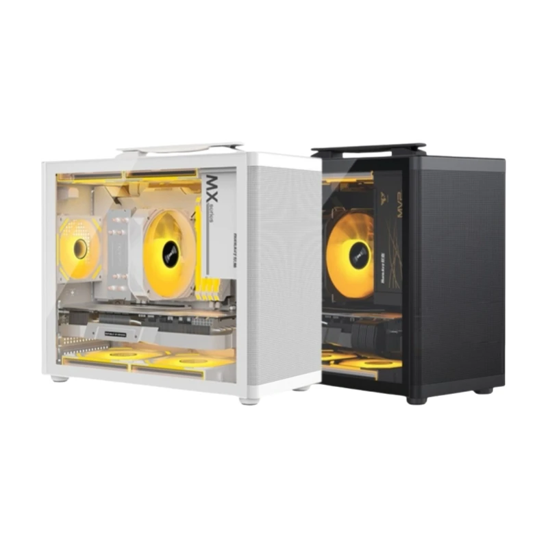 JNP популярное закаленное стекло Itx M-atx Корпус Шасси и башни для настольного компьютера Usb3.0