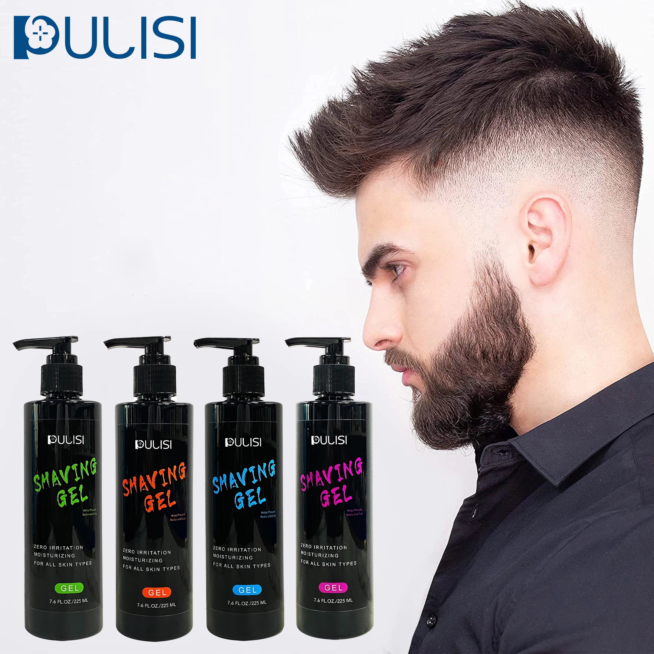 OEM Private Label 2022 Wholesale Organic Beard Care Shaving Cream Shafing Gel Skin Hair Soft Foam Cleanser Shave Gel For Men