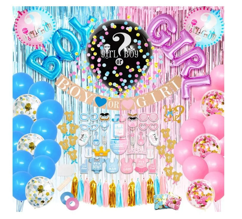 Baby Shower Themed party Gender Reveal Party Set Event Balloon Decoration Sets Baby Shower Birthday Party Balloon Supplies