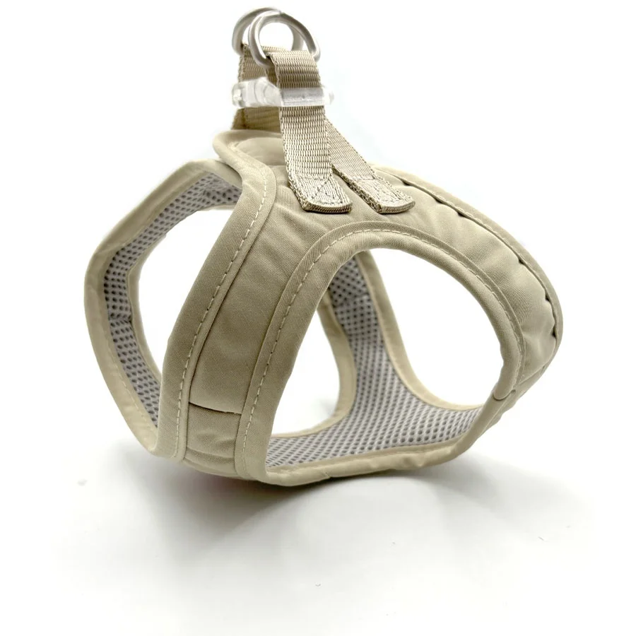 Custom Waterproof Nylon Pet Supplies Embroidery Logo Air Mesh Small Teddy Dogs Vest No Pull Adjustable Step in Cat Dog harness