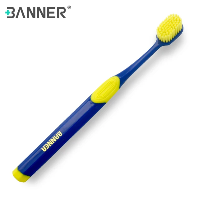Premium Portable Manual Ultra Soft Bristles Rectangular Brush Head Toothbrush with Toothbrush Case