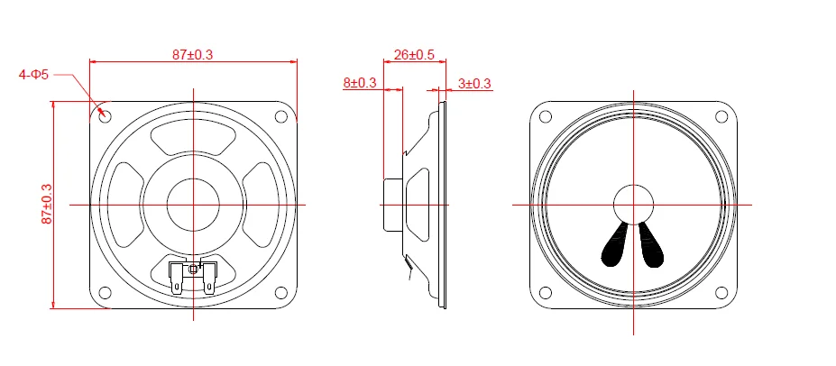 Wholesales loudspeaker 3.5 inch horn IP67 waterproof speaker driver 87mm 45 ohm speaker