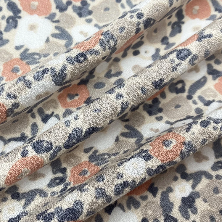 Harvest 100% rayon woven crepe small floral printed fabric suitable for dress and shirt