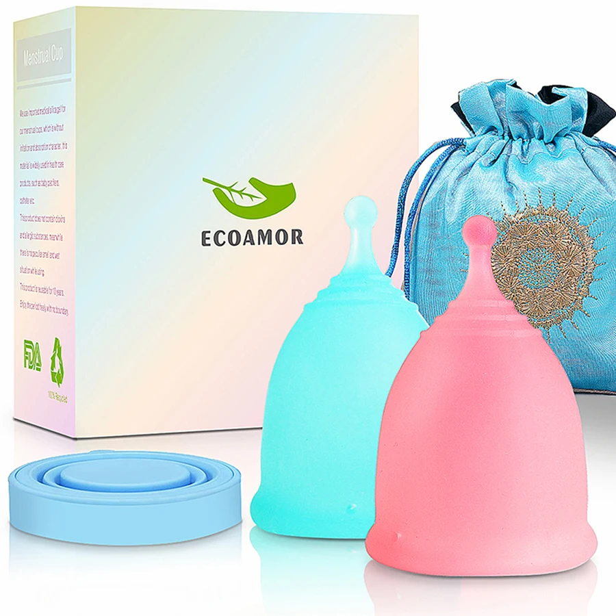 
Tampon and Pad Alternativ Organic lady period cup copa mestrual 100% medical silicone menstrual cup 