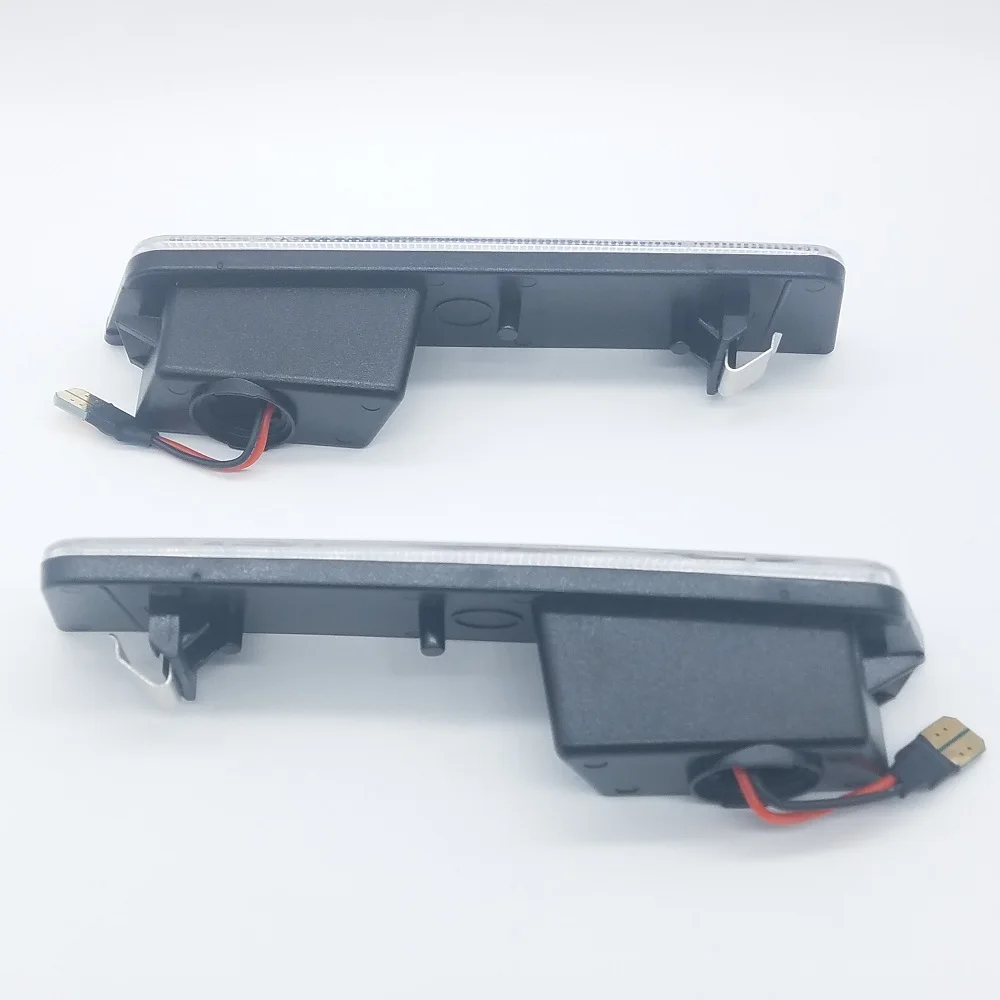 White Lens Yellow Color Front LED Side Marker Lamps  for Dodge Challenger 2008 2009 2010 2011 2012 2013 2014