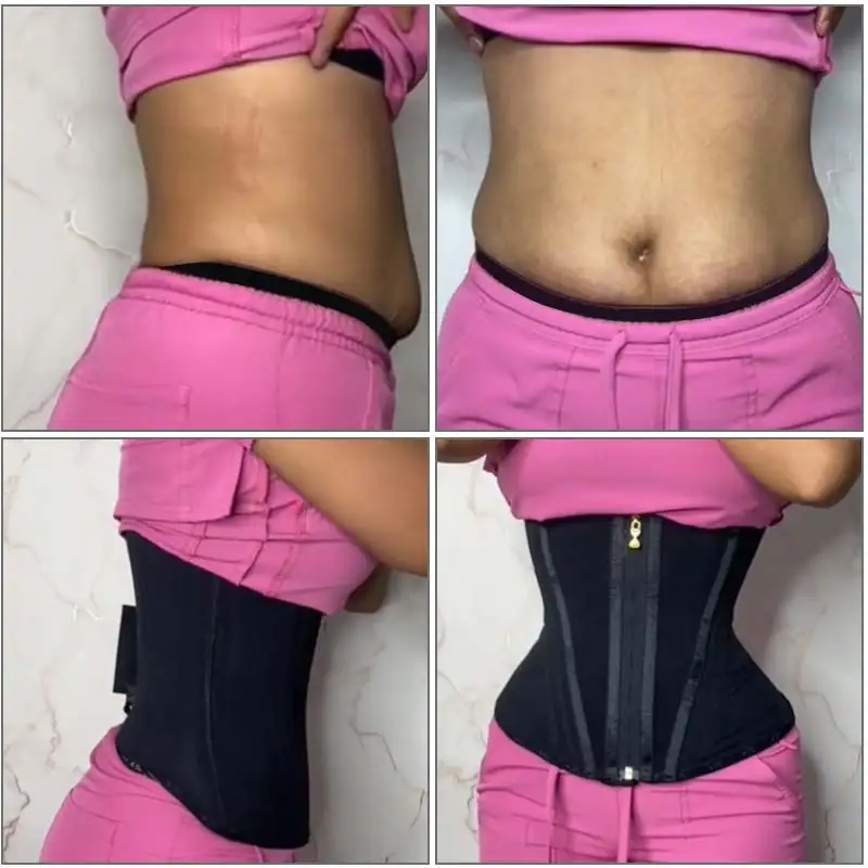Colombian Sheath Hourglass Body Shaper Tummy Tucker Extreme Waist Trainer Corset Tummy Tuck Belt in Latex for Women Standard