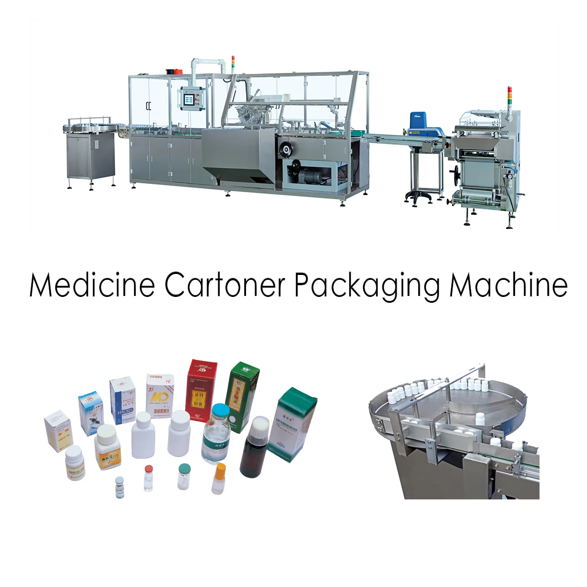 Pharmaceutical Tablet Capsule & Blister Horizontal Automatic Cartoning Machine