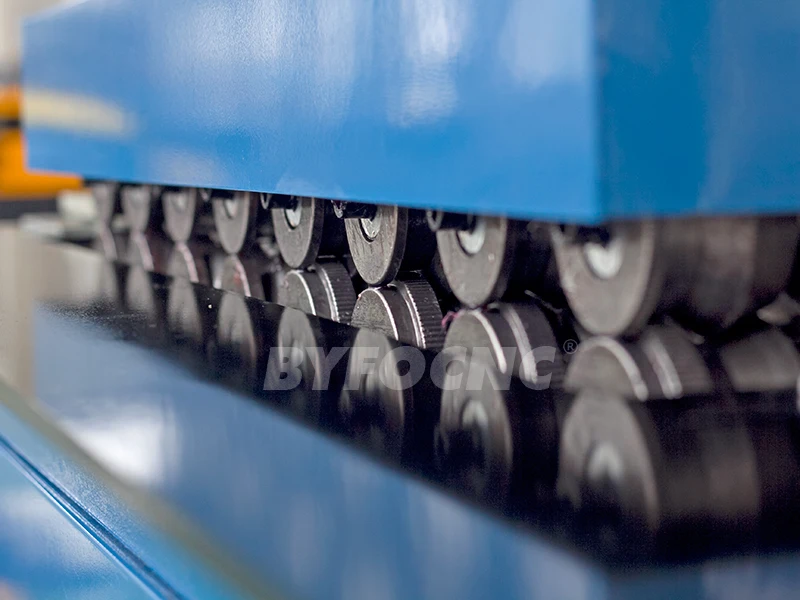 BYFO HVAC ductwork sheet metal 5 functions pittsburgh S C lock roll former machine