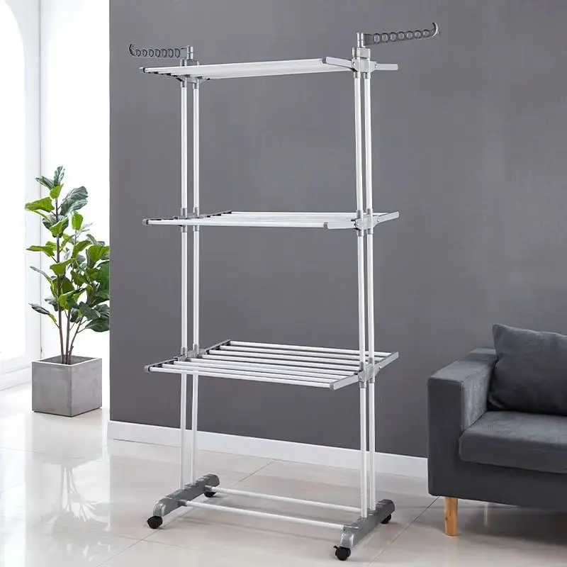 Heavy Duty Clothes Airer Dryer Rack Butterfly Shape Clothes Rack Stand Dryer