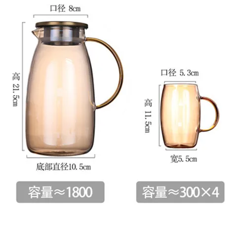 Wholesale high Borosilicate Square glass cup with color handle household juice milk cup high temperature resistant glass cup