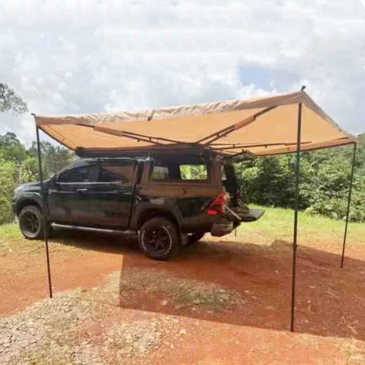4WD Waterproof Car Awning Tent Foxwing 270 Degree Large Free Standing Awning For Camping