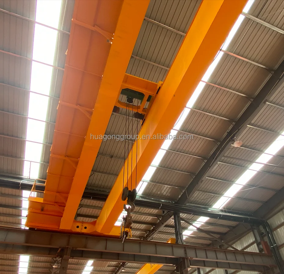LH model 20/5t indoor hoist trolley eot crane design with wireless remote control overhead crane