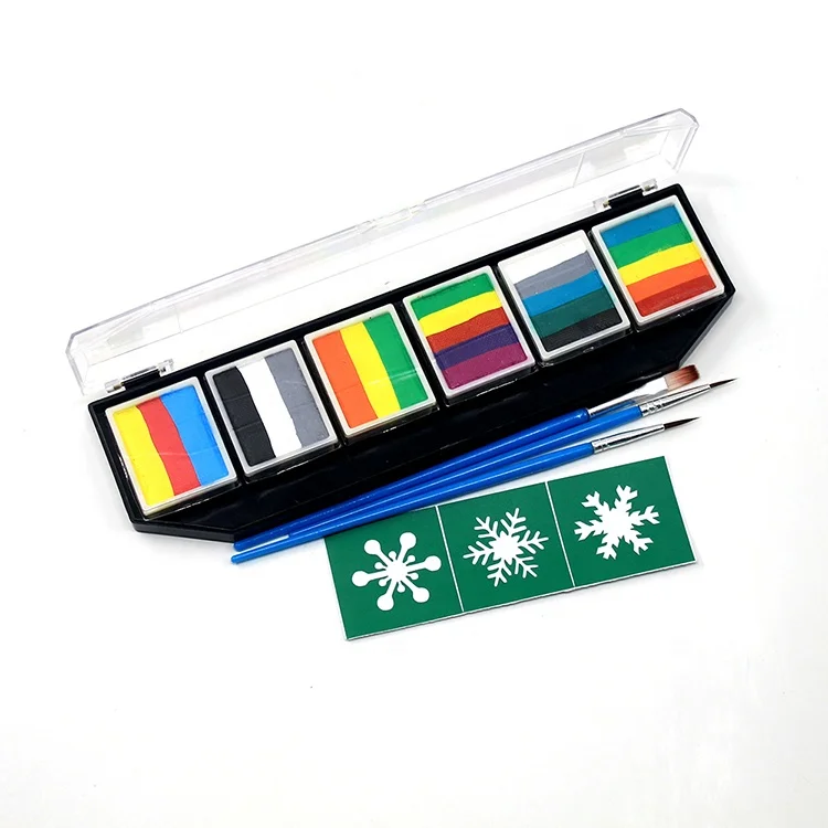 2023 Professional Eco-Friendly Face Paint Kit Non-Toxic Water-Based Customizable Colors for Halloween from Manufacturer