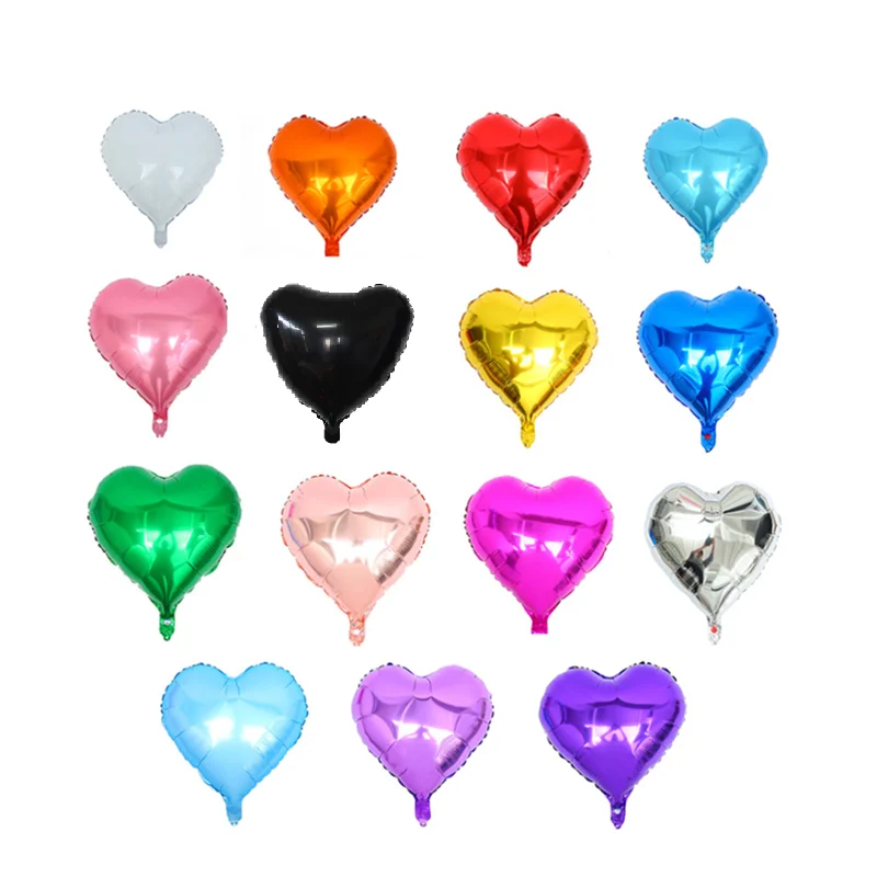 18 дюймов сладкое сердце воздушные шары из фольги партия украшения ко Дню Святого Валентина фон макет алюминиевой пленки надувной мяч