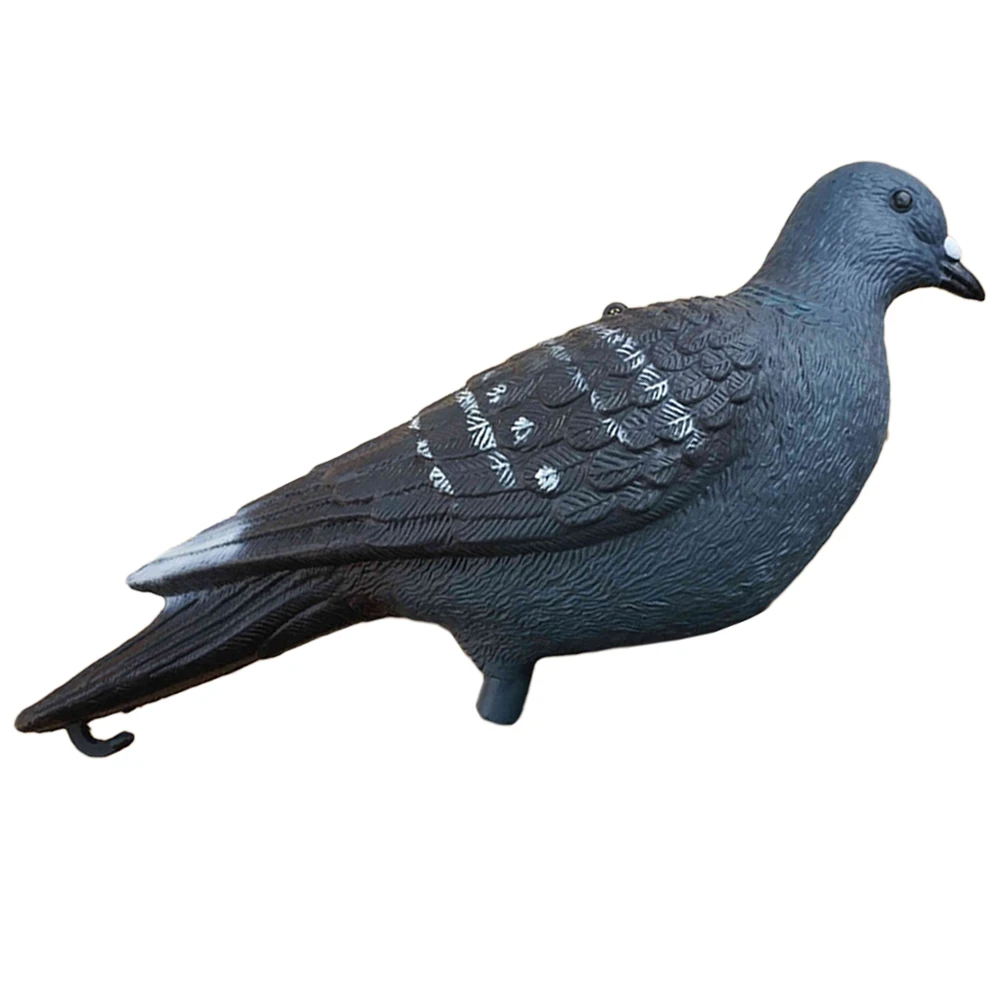 Outdoors Hunting Gear Realistic Body Flocked Pigeon Decoy 12 inch with Stick Peg
