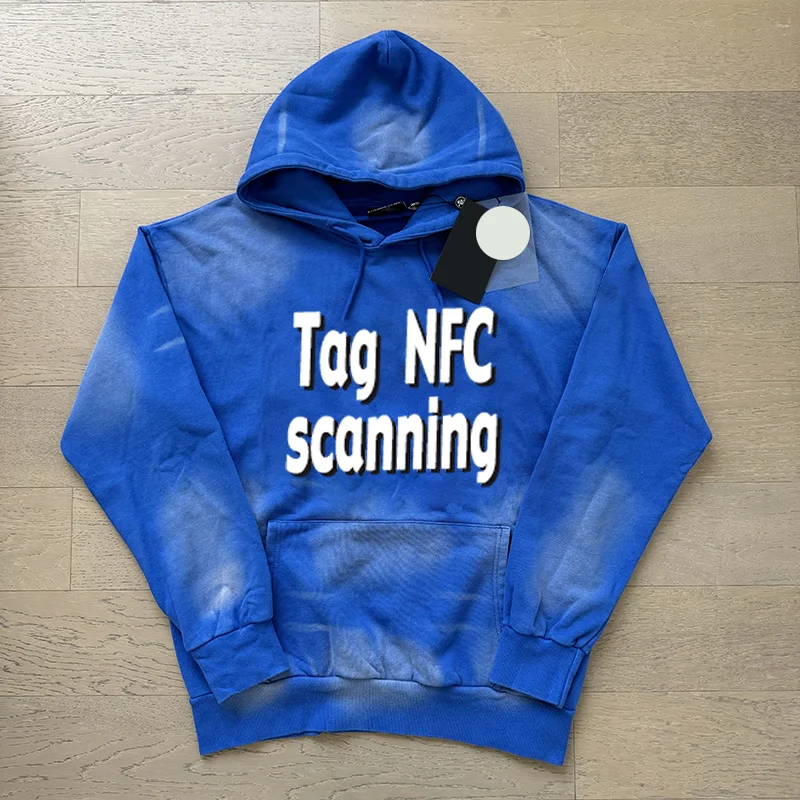 nfc scan hs catalog brand Streetwise Sophistication OEM 2023 Designer Logo Pure Cotton Sport Set Puff Printed hoodies
