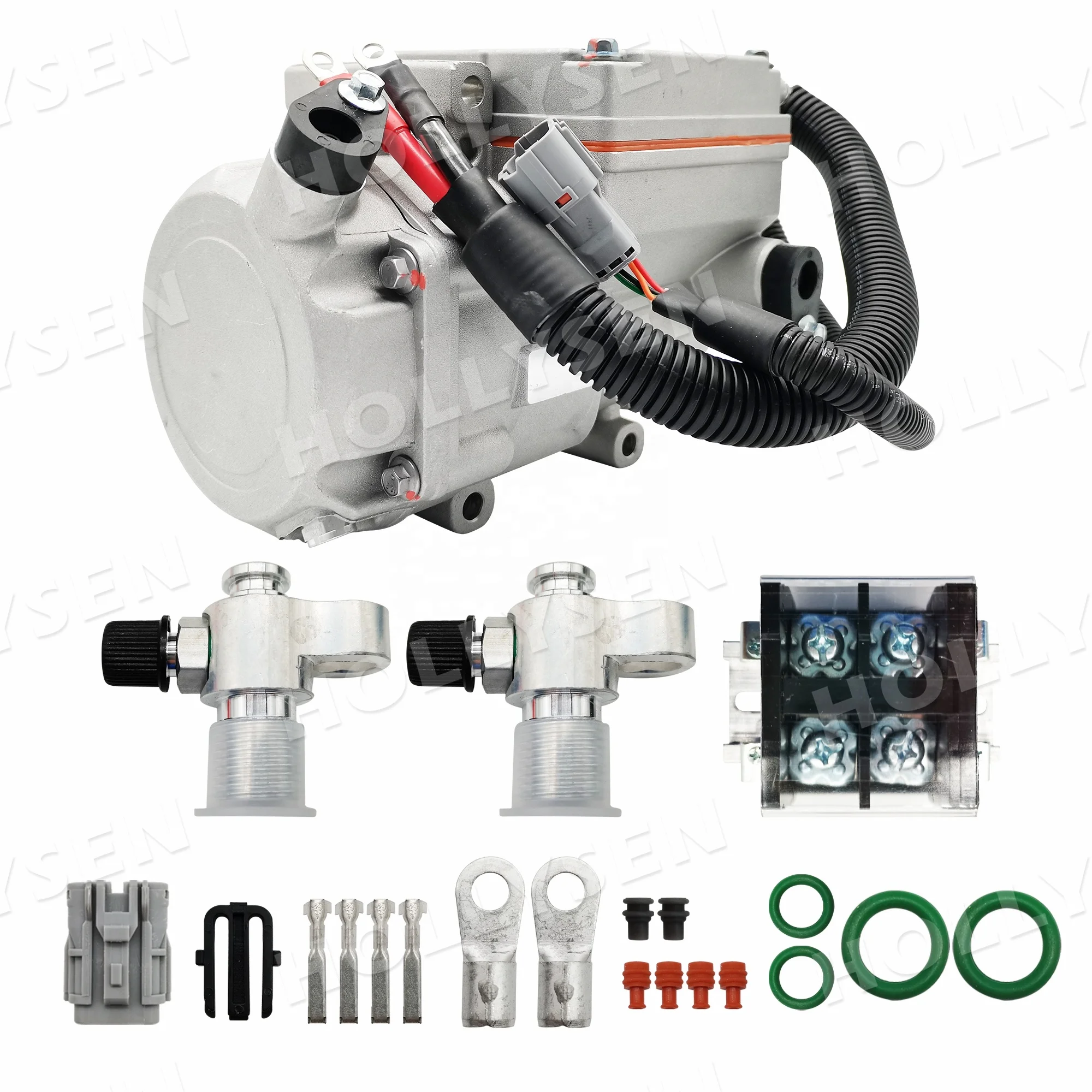 Universal Type 12v DC Air Conditioner Compressor for Cars, 24v Electric Scroll Air Conditioning Compressor for Cars