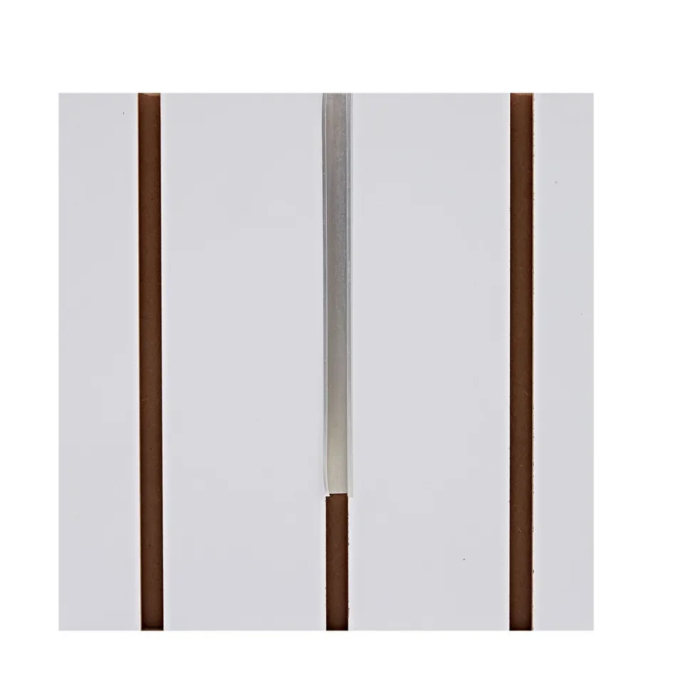 factory manufactured high quality wholesale 1220*2440 melamine slatwall MDF panel for decoration