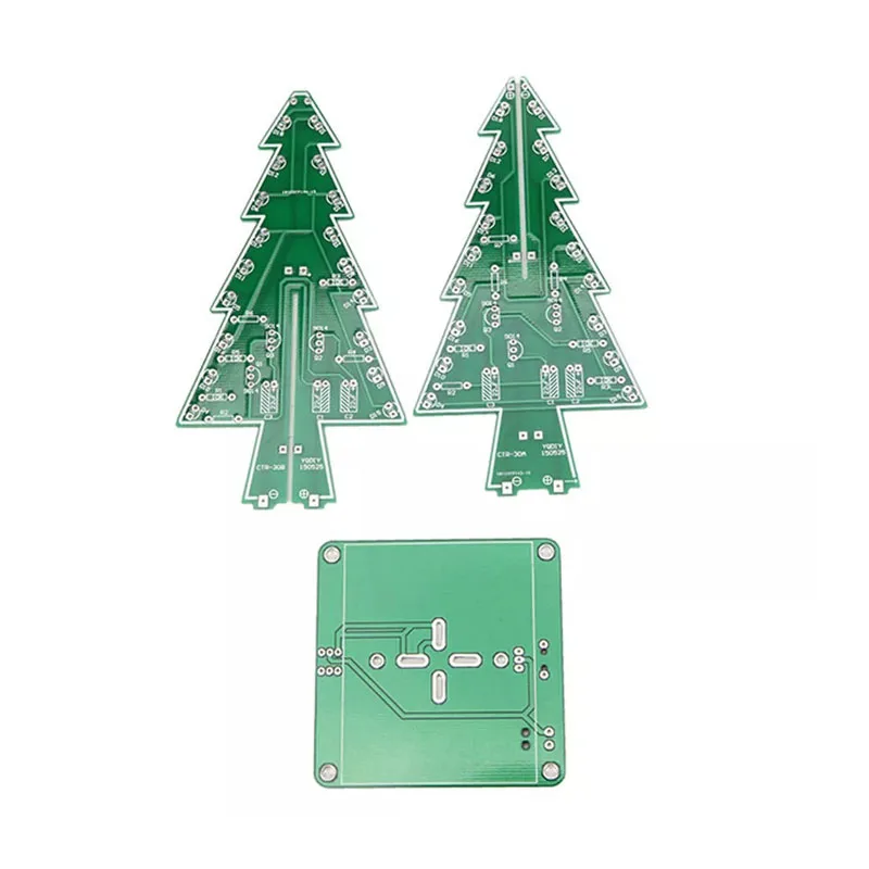 3d Christmas Tree Diy Soldering Kits Xmas Electronic Assemble Kit 3 Color Flashing Led Circuit Pcb Solder Tool Science Experim