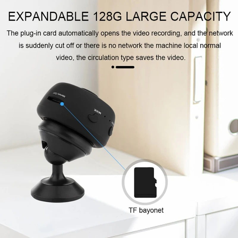 Spy Camera Wireless Hidden Nanny Camera with 150 Wide Angle Portable Mini Security Camera Espias with Magnet