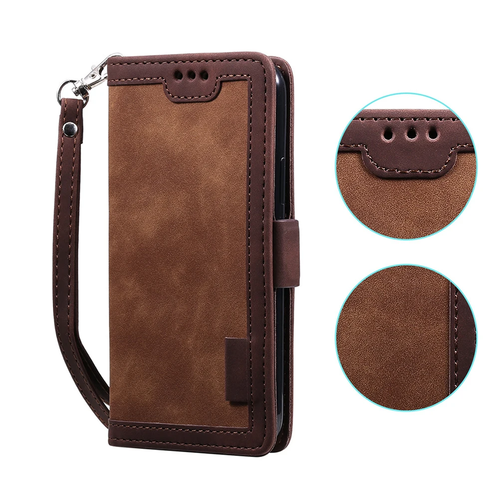 Luxury Leather Flip Magnetic Card Holder Stand Cover for iPhone 13 12 Mini 11 Pro XS Max XR X 7 8 Plus Wallet Phone Case