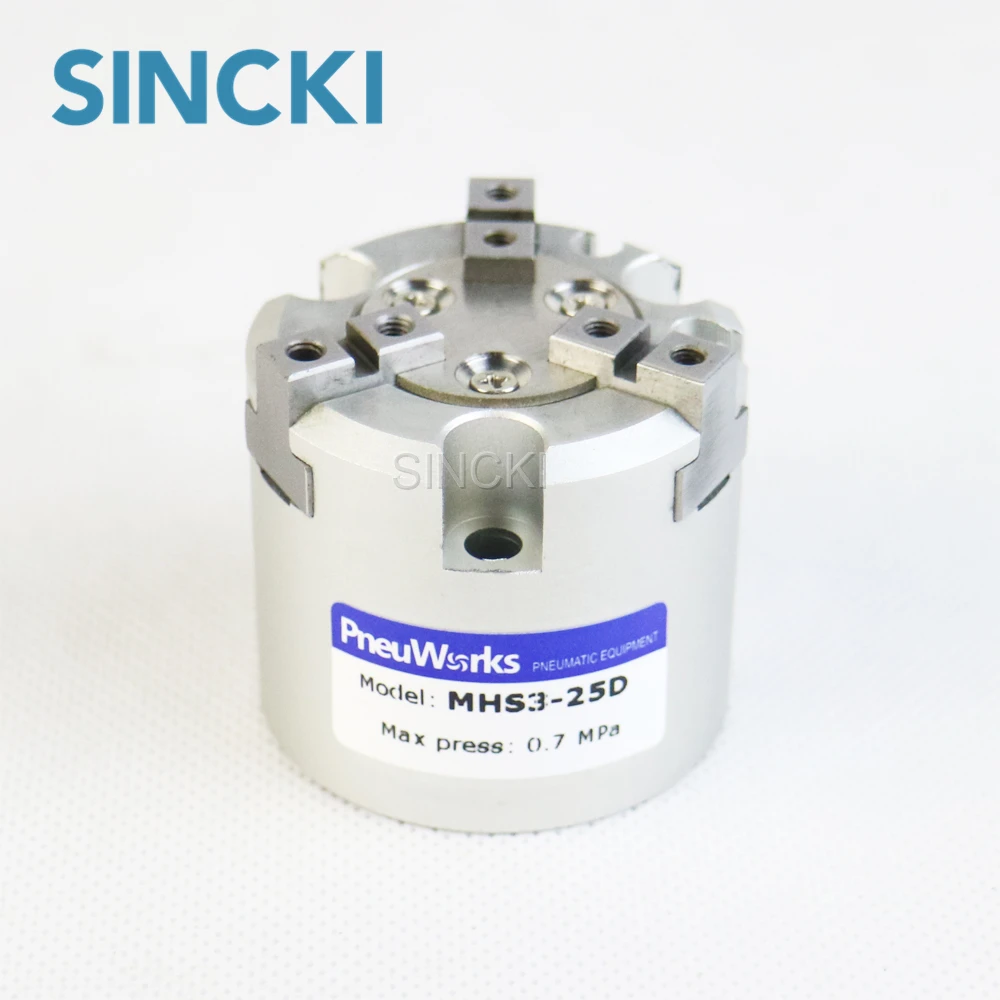 SMC Type MHS3 Series Parallel Style Air Gripper / 3-Finger Type
