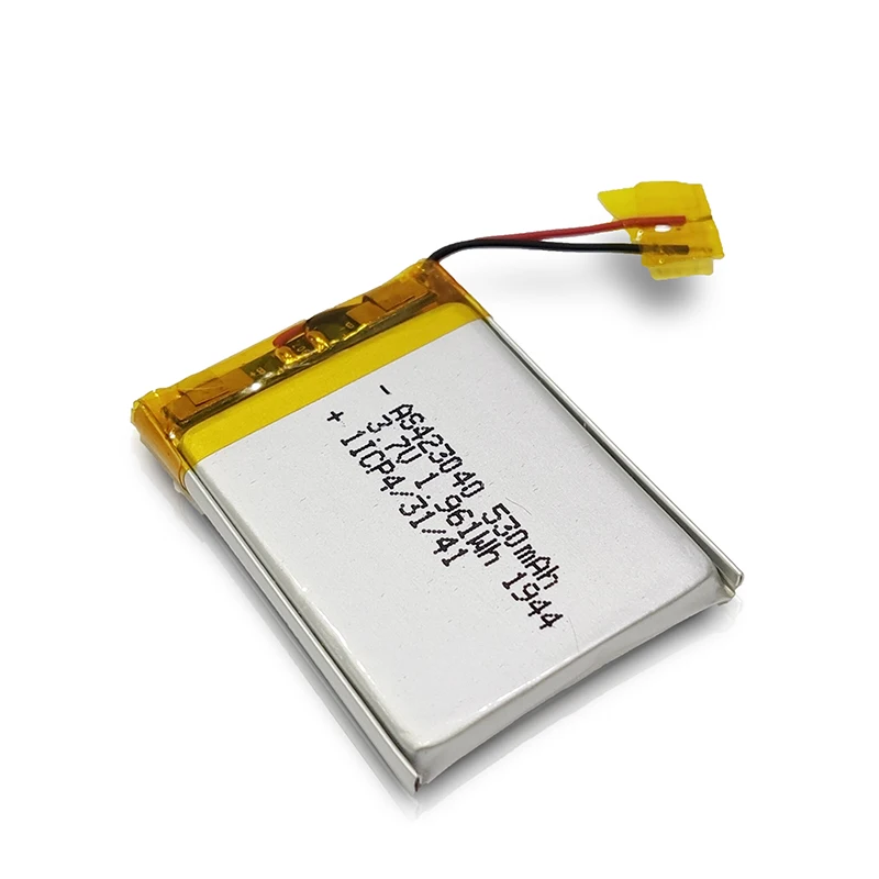  Перезаряжаемый литий-полимерный аккумулятор UL2054/IEC62133/KC сертификаты 423040 3 7 в 500 мАч