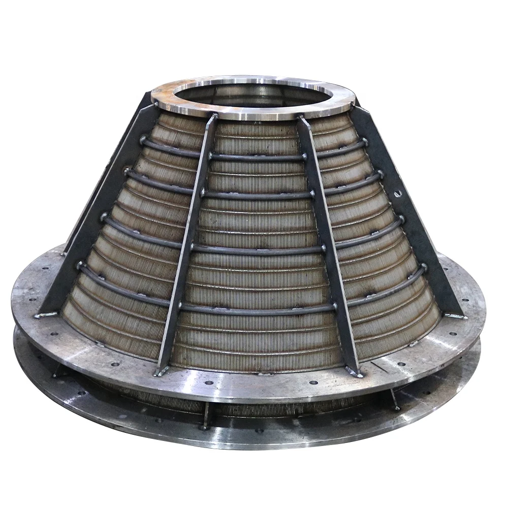 Sieve Basket for Coal Washing Plant Centrifuge Dewatering customizable Wedge Wire Coal Centrifuge Basket of various sizes