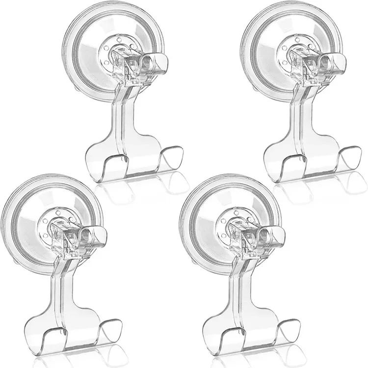 Concise Design Bathroom Suction Razor Holder double Hooks