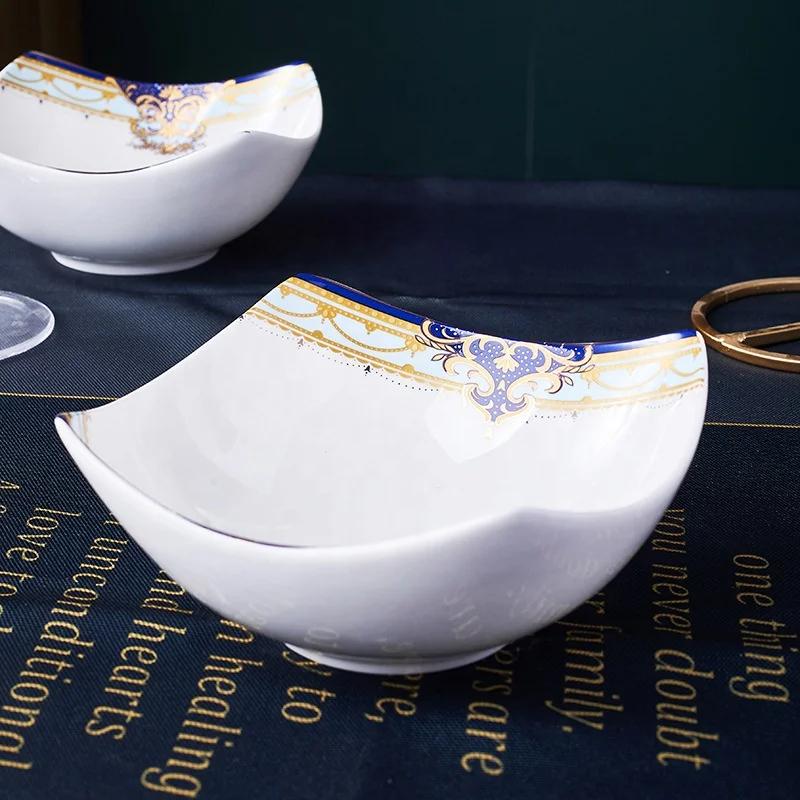 Porcelain Dinner Sets Style Dinnersets Excellent Designs Ceramic New Design Bone China Carton Minimalist Chinese Hot Sale 60pcs