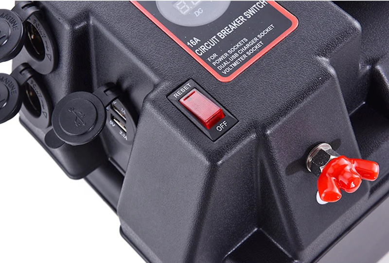 Supplier Manufacturer Customized Portable Lithium Battery with Power Output Box 12V 100AH 1200W