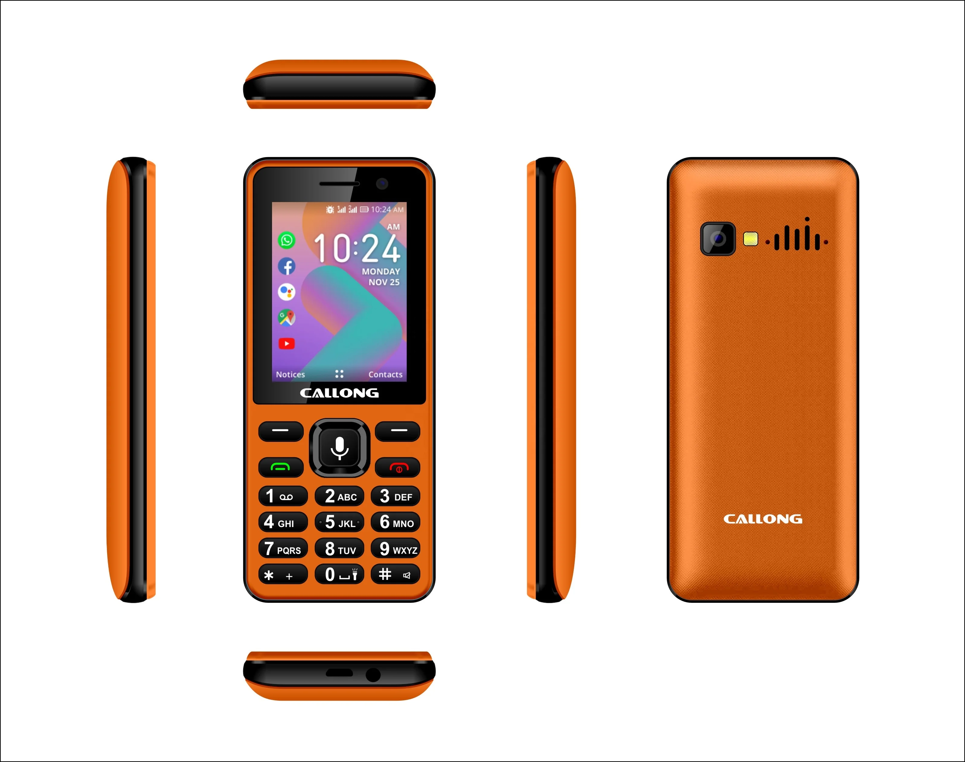 
callong KaiOS Phone Support Whatsapp facebook 3G feature smart mobile phone 