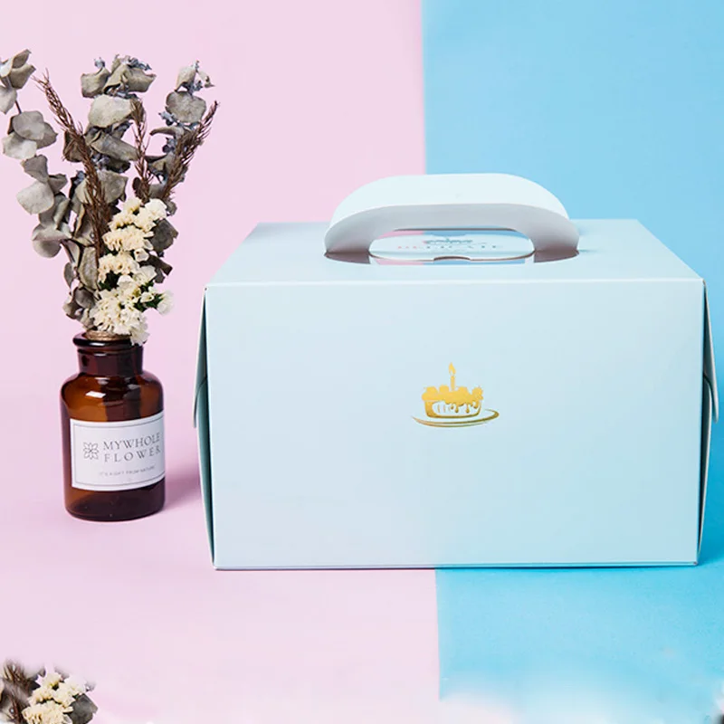 Custom design disposable Paper lunch box malaysia sandwich box and cake box packaging