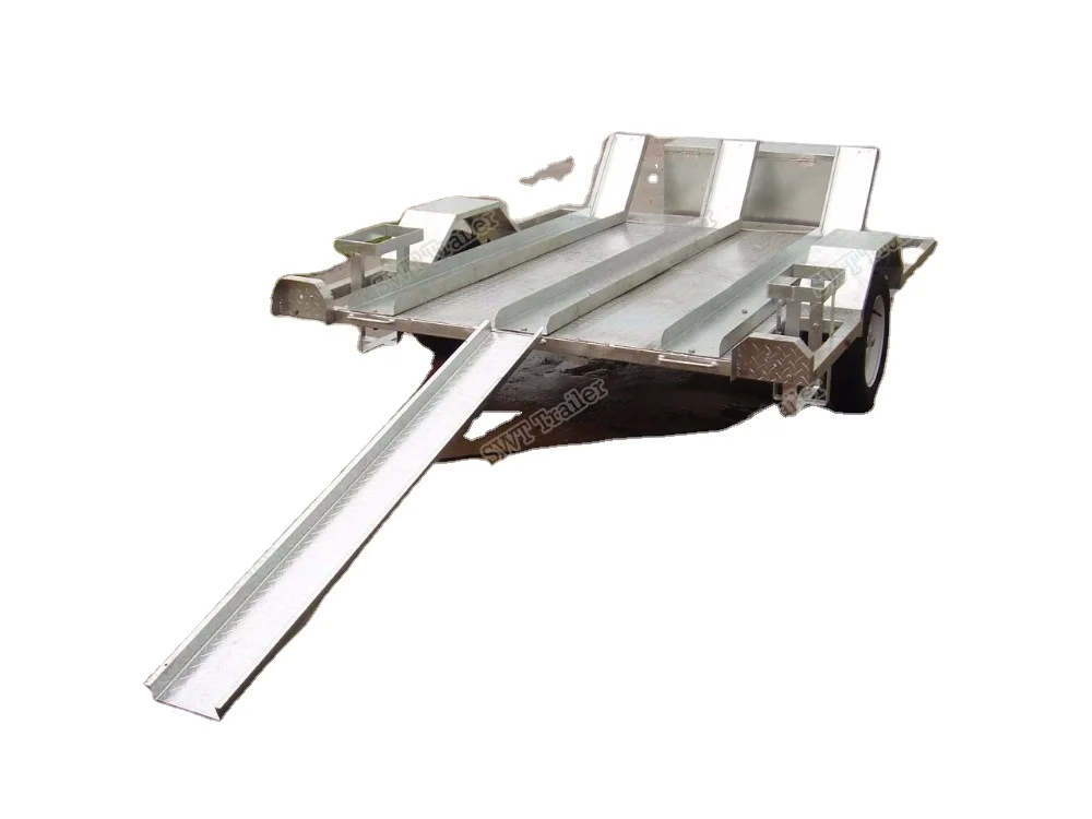 Good quality fully welded Sing Motorbike Trailers (SWT-MT85)